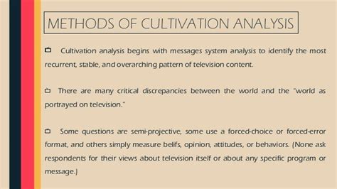 Cultivation theory