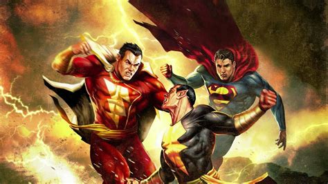 Shazam vs. BlackAdam vs. Superman (Comic Wallpaper)