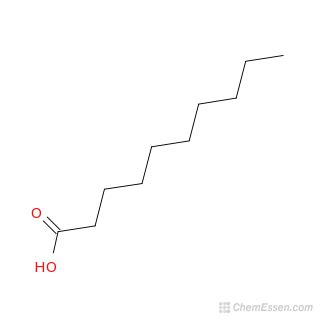 Decanoic acid Structure - C10H20O2 - Over 100 million chemical ...