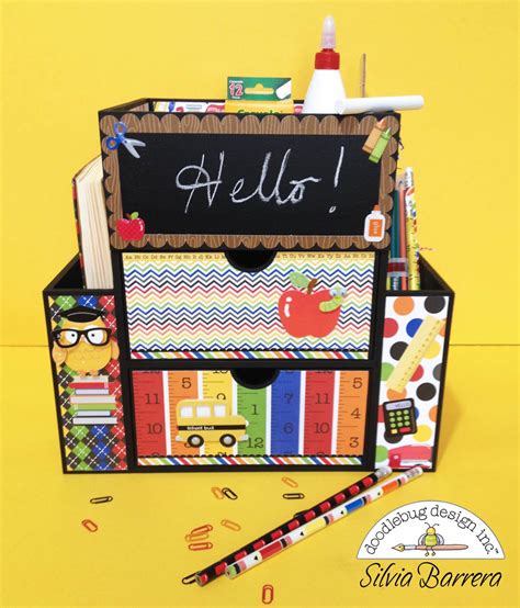 Doodlebug Design Inc Blog: Back to School: Organizer by Silvia