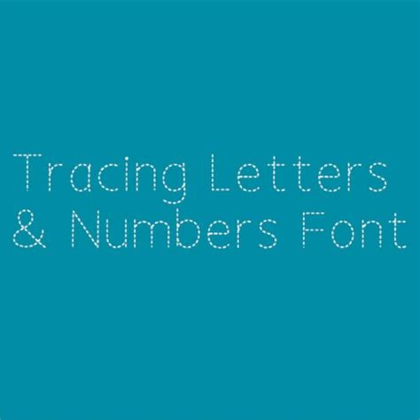 Tracing Handwriting Letters and Numbers Tracing Font - Inspire Uplift