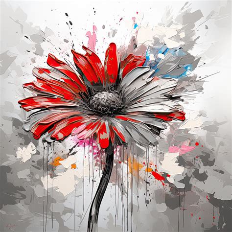 Red White and Blue Artwork Painting by Lourry Legarde - Fine Art America