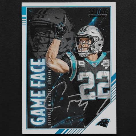 Christian Mccaffrey Autograph Signed 2020 Panini Card Panthers - Etsy