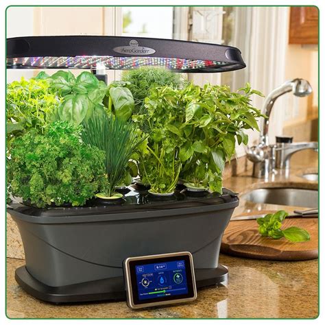 AeroGarden Bounty Elite Wi-Fi - Platinum Stainless - AeroGarden Bounty ...