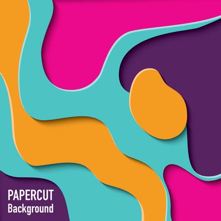 Best Premium Paper cut out background with 3d effect, carving art, vector illustration ...