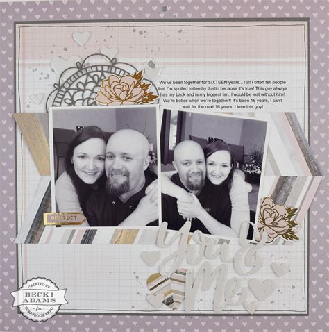 Anniversary Layout – Stamp & Scrapbook EXPO