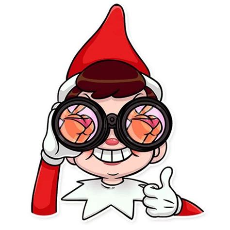 “Elf on The Shelf” stickers set for Telegram