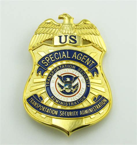 US TSA Special Agent Badge Solid Copper Replica Movie Props – Coin Souvenir