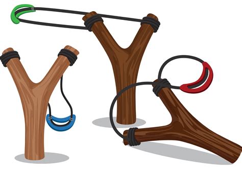 Wooden Slingshot Design Vectors 85077 Vector Art at Vecteezy