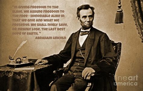 Abraham Lincoln On Slavery And Democracy Photograph by John Malone