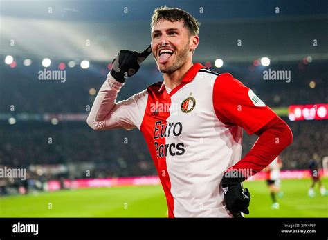 Rotterdam, Netherlands - 05/04/2023, Santiago Gimenez of Feyenoord ...