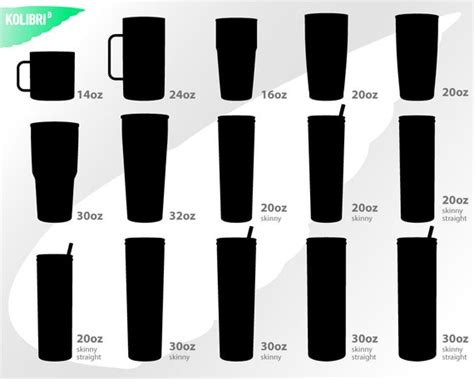 Tumbler Svg Tumbler Silhouette Tumbler Clipart Skinny | Etsy