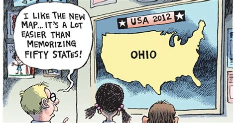 POLITICAL ILLUSION: Cartoon: Can You Find Ohio On The Map?