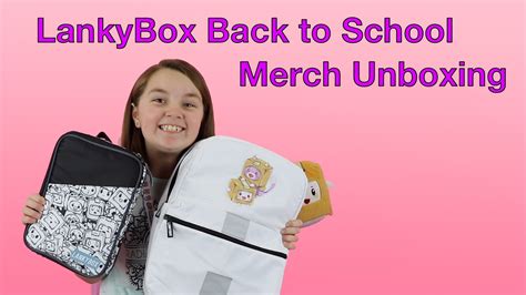 Unboxing LankyBox Back to School Merch - American Kids Vids