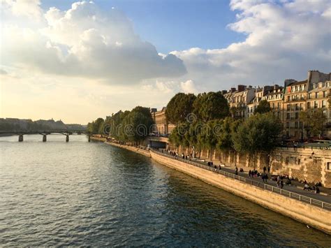 Seine River at the Sunset, Paris Stock Image - Image of destination, national: 110159879