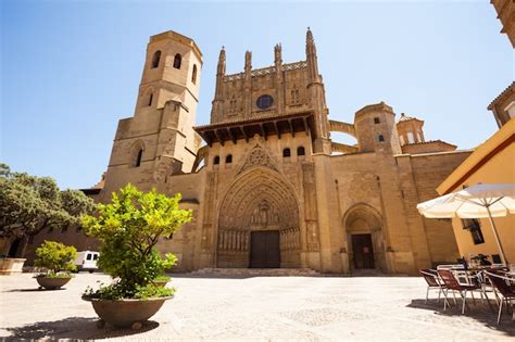 Free Photo | Huesca cathedral in sunny day. aragon