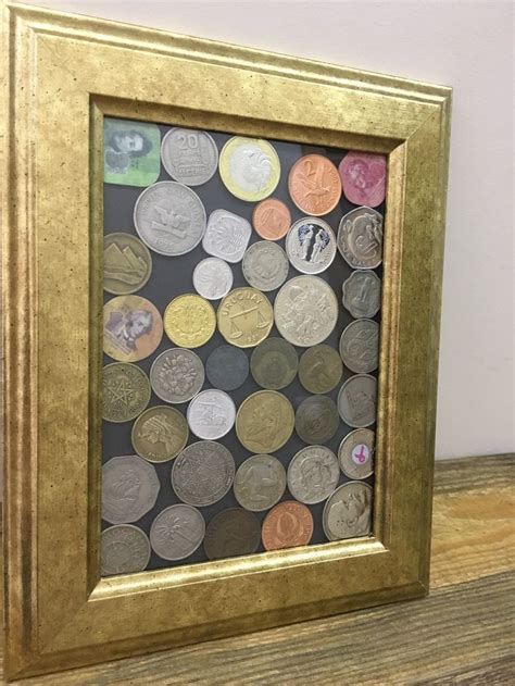 Coin frame. DIY. | Coin frame, Frame, Art projects