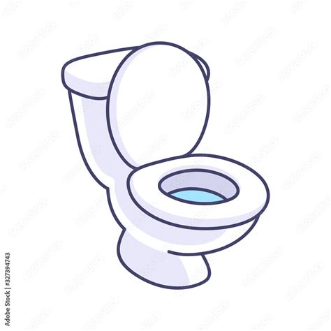 Toilet bowl cartoon drawing Stock Vector | Adobe Stock