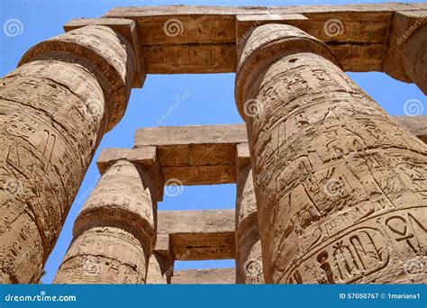 The Temple of the God Amon Ra at Luxor Stock Image - Image of ...