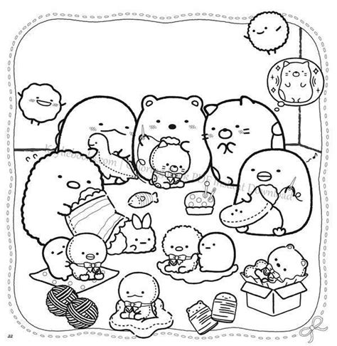 Coloring Page Download New Sumikko Gurashi Sumikko Coloring Book PDF ...