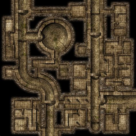 Sewers | Tabletop rpg maps, Fantasy map, Dungeon maps