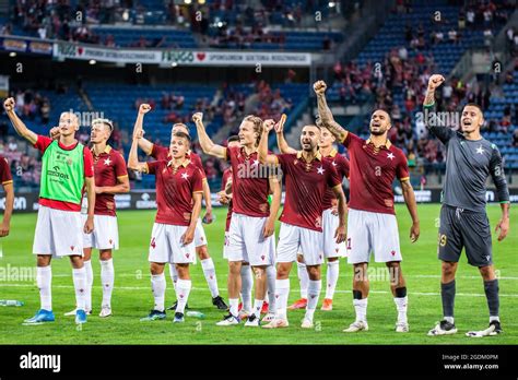 Players of Wisla Krakow are seen after the Pre-Season Friendly match between Wisla Krakow and ...