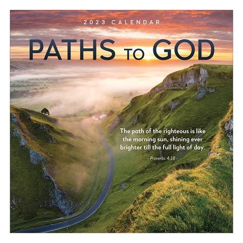 Buy TF PUBLISHING Paths to God Mini 2023 | 2023 Wall 12 Month | Large Grid 2023 Wall | Premium ...