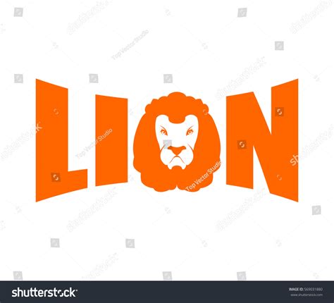 Lion Logo Leo Emblem Lettering Head Stock Vector (Royalty Free ...