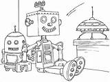 Free Printable Robot Coloring Pages For Kids sketch template