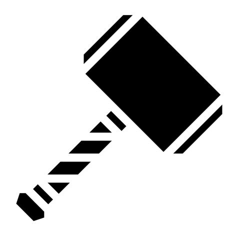 Thor Hammer Vector SVG Icon - SVG Repo