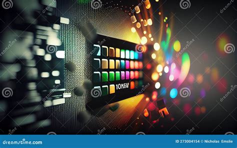 High Tech Digital Background Wallpaper Stock Illustration ...