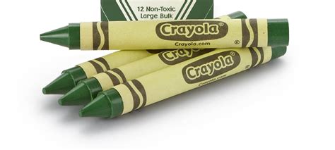 Crayola Large Crayons, Green, Art Tools For Kids, 12 Count ...