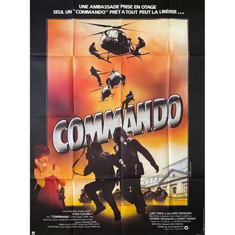 COMMANDO French Movie Poster - 47x63 in. - 1985