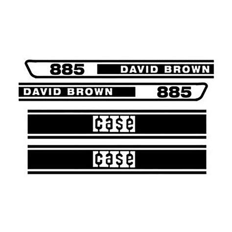 DB885 Hood Decal Set Made Fits Case - David Brown Tractor 885 - Walmart.com