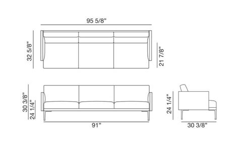 3 Seat Sofa Dimensions | Baci Living Room