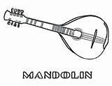 Mandolin Coloring Pages At GetDrawings  Free Download sketch template