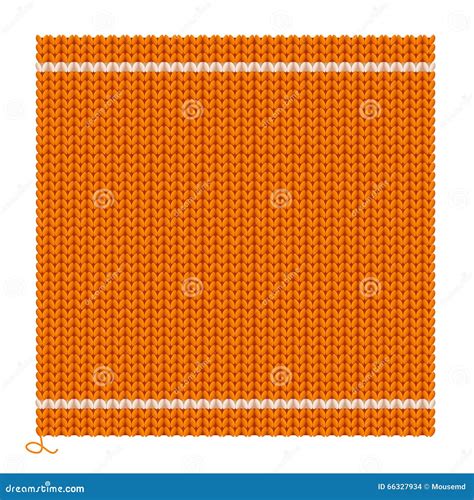 Knitted Seamless Orange Background. Vector Stock Vector - Illustration ...