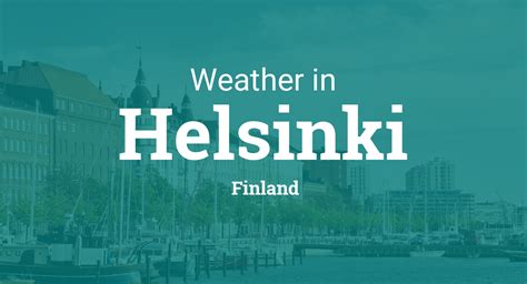 Weather for Helsinki, Finland