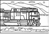 Train Freight Pages Coloring Diesel Colouring Trains Rail Sheets Sketch  sketch template