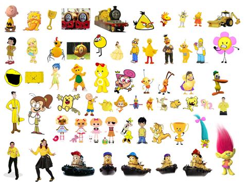 Whïch One Of These Yellow Characters Are Better By Katïefan2002 - Yellow Fan Art (44357907) - Fanpop