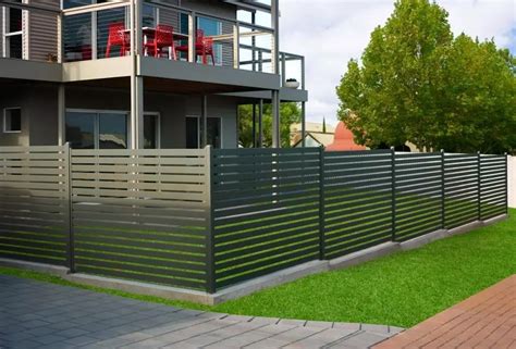 China Australia Fence Panel Horizontal Slat Fencing Aluminum Slat Fence ...