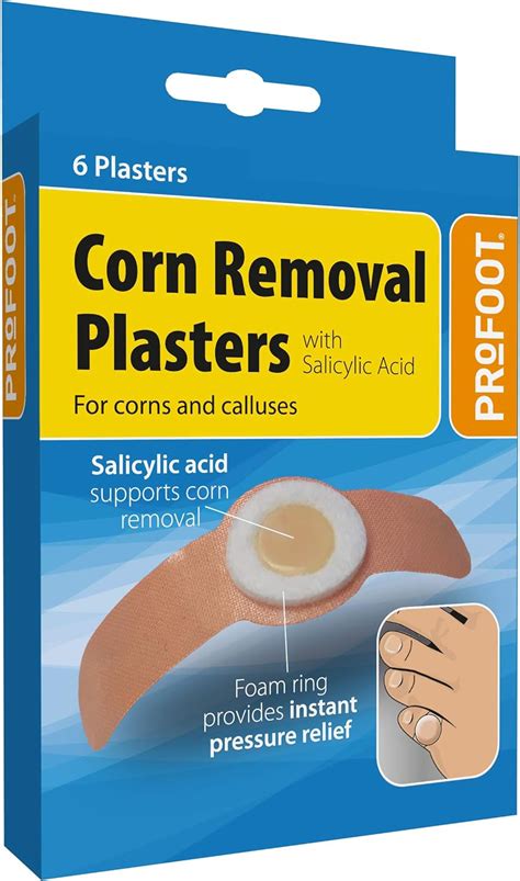 Profoot Corn Removal Plaster - corn caps - 2 packs of 6: Amazon.co.uk: Health & Personal Care