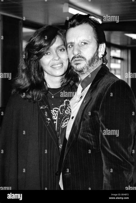 Ringo starr and wife barbara bach Black and White Stock Photos & Images ...