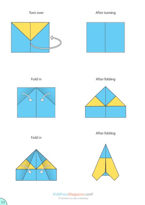 Paper Airplane Instructions – Sleek Jet - KidsPressMagazine.com