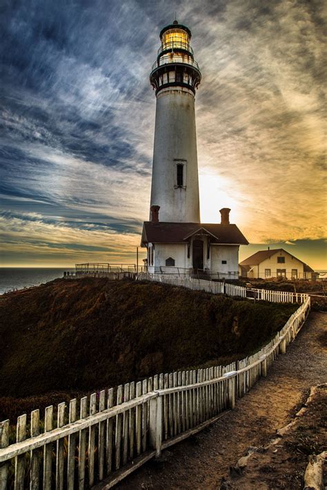 ~~Pigeon Point Lighthouse • sunset, Pescadero, California by T. C ...