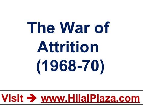 The War of Attrition (1968-70)