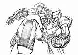 Goldrake Goldorak Grendizer Coloriages Ufo Kolorowanki Actarus  sketch template