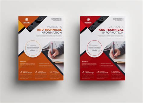 Classic Professional Business Flyer Design Template 001512 - Template Catalog