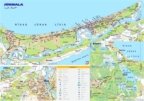 Jūrmala tourist map - Ontheworldmap.com