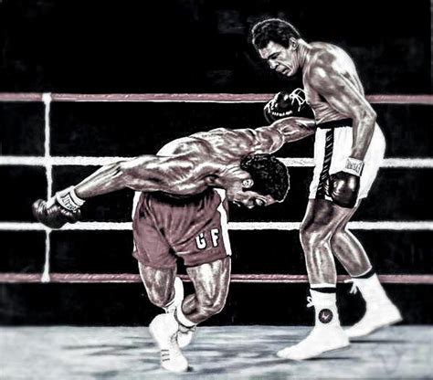 Muhammad Ali vs George Foreman Painting by Different Path - Fine Art ...